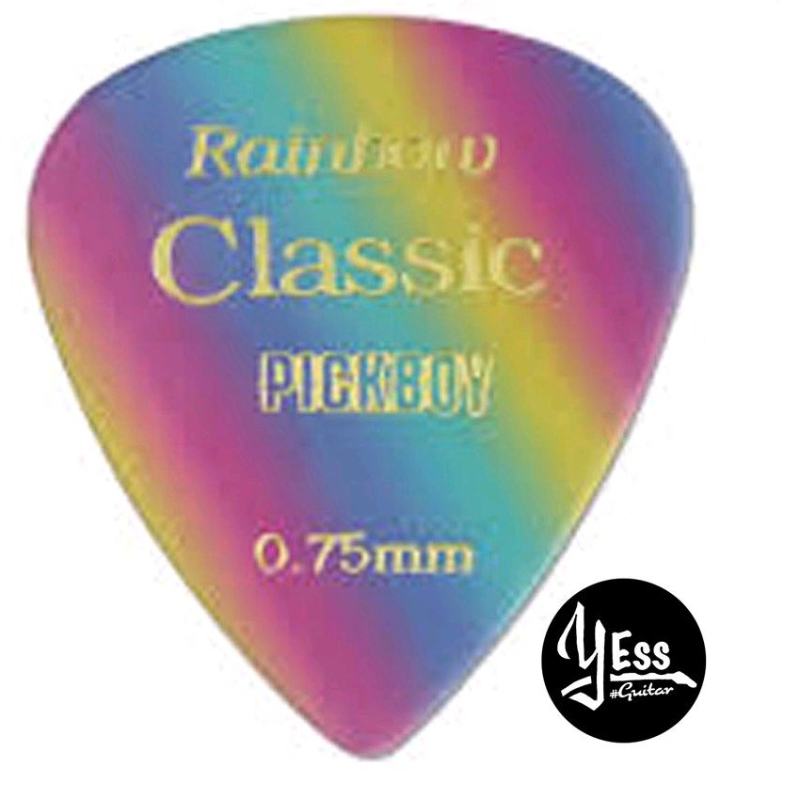 ภาพหน้าปกสินค้าPickboy ปิ๊กรุ่น Pick John Mayer : Vintage Rainbow PB21P05 มีทุกขนาด