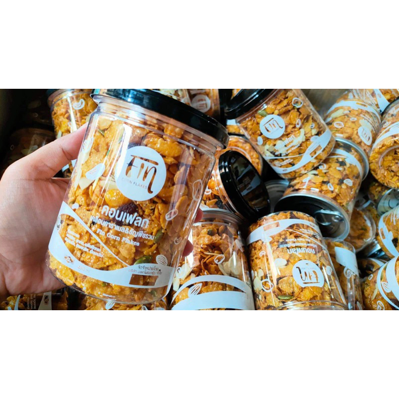 ภาพหน้าปกสินค้าคอนเฟลกฟินฟิน Cornflake Fin 500 ML. เท่ากับ200กรัม มีฮาลาล จากร้าน flashsell_officialshop บน Shopee