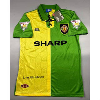 [Retro] เสื้อฟุตบอลย้อนยุค ทีมแมนยูเยือน ปี 1992-1993 + CANTONA 7 + อามพรีเมียร์ลีค