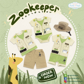 ชุดซาฟารีสวนสัตว์ ZooKeeper เด็กผู้ชายและเด็กผู้หญิง