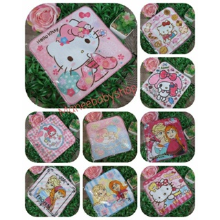 ผ้าเช็ดหน้าเด็ก ลิขสิทธิ์แท้ งานไทย ขนาด8"×8" พร้อมส่ง