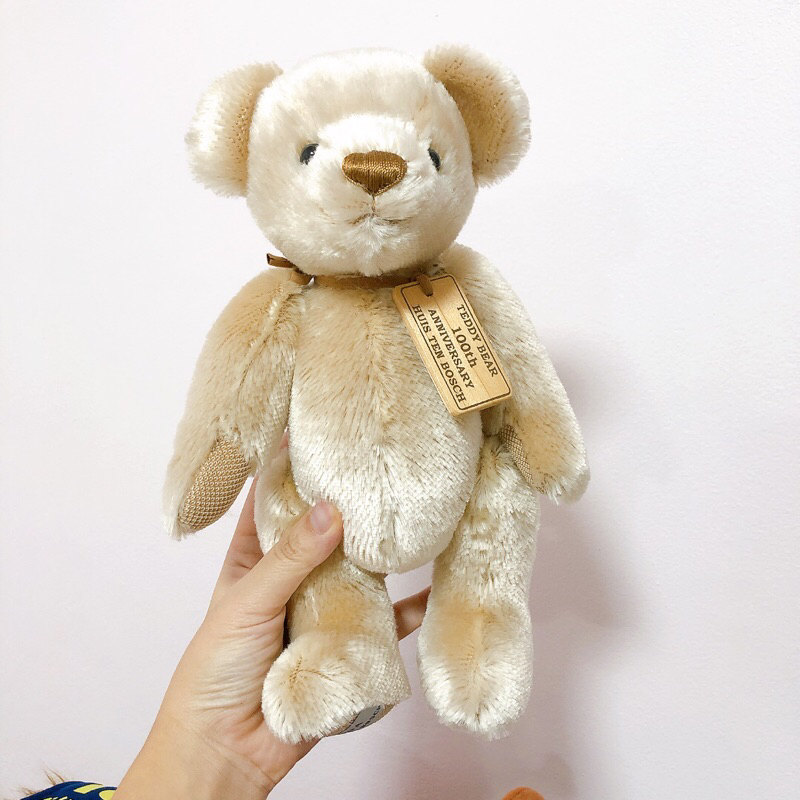 lt-rare-item-gt-ตุ๊กตาหมี-teddy-bear-100th-anniversary-huis-ten-bosch-ใหม่-สวยมาก-หายาก-ลิขสิทธิ์แท้-แขนขาหมุนได้