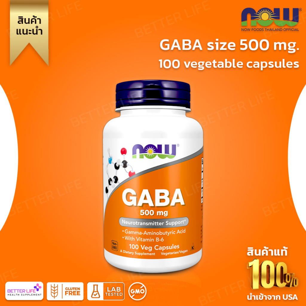 สุดยอดอาหารเสริมบำรุงสมอง-now-foods-gaba-size-500-mg-contains-100-vegetable-capsules-no-771