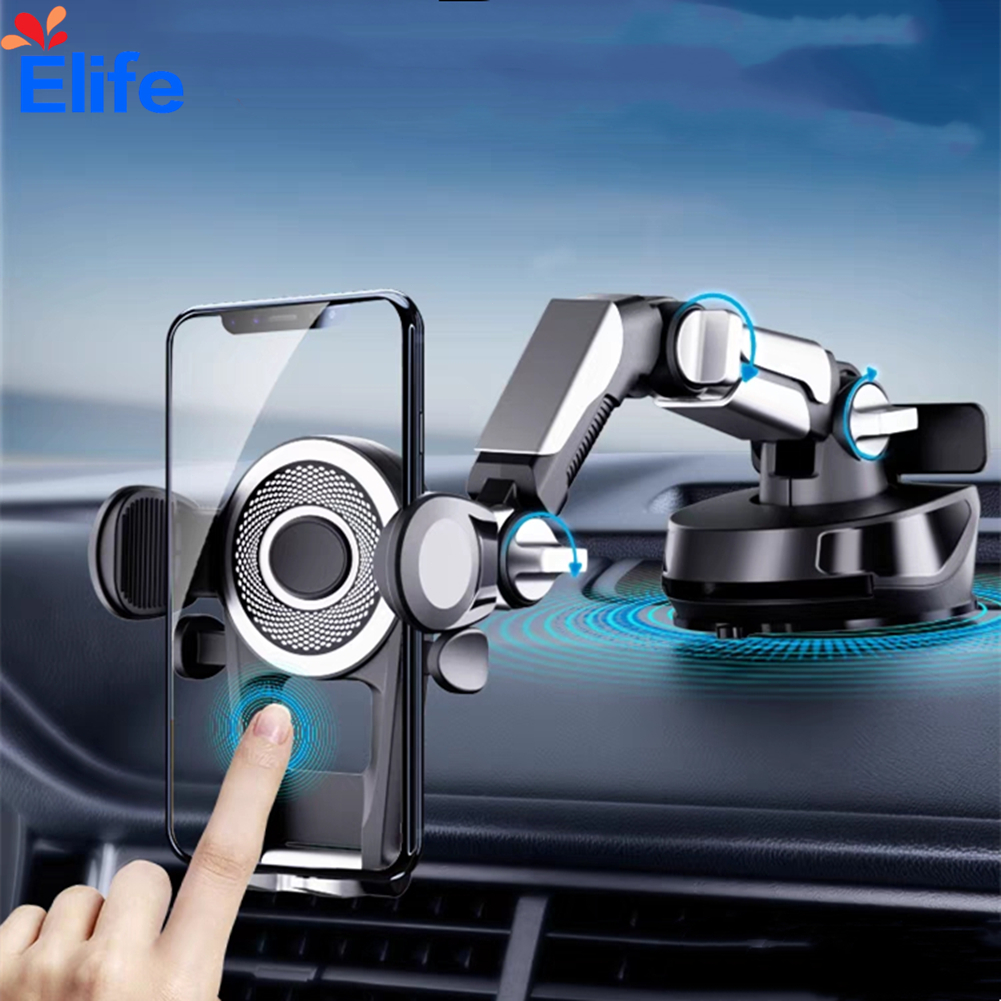 การออกแบบหุ่นยนต์-360-องศา-ปรับได้-3-ระดับ-ติดตั้งได้บนคอนโซลกลางและกระจกหน้ารถ-ที่วางโทรศัพท์ในรถ-car-phone-holder