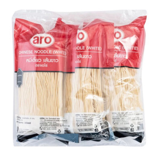 Aro เอโร่ หมี่เตี๊ยว เส้นขาว 350g x3ห่อ หมี่