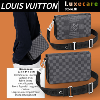 หลุยส์วิตตอง👜Louis Vuitton STUDIO Men/Shoulder Bags ผู้ชาย/กระเป๋าสะพายไหล่/กระเป๋าร่อซู้ล