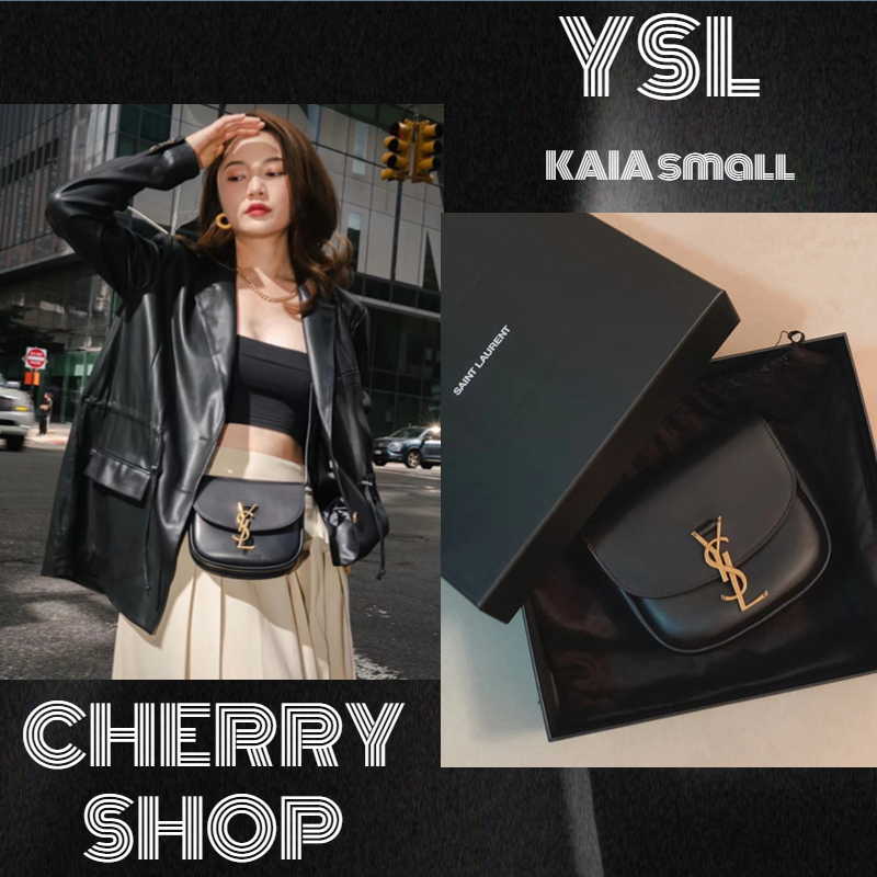 ถูกที่สุด-ของแท้-100-saint-laurent-kaia-small-shoulder-bag-in-smooth-leatherผู้หญิง-กระเป๋าสะพายไหล่-กระเป๋าสะพายข้าง