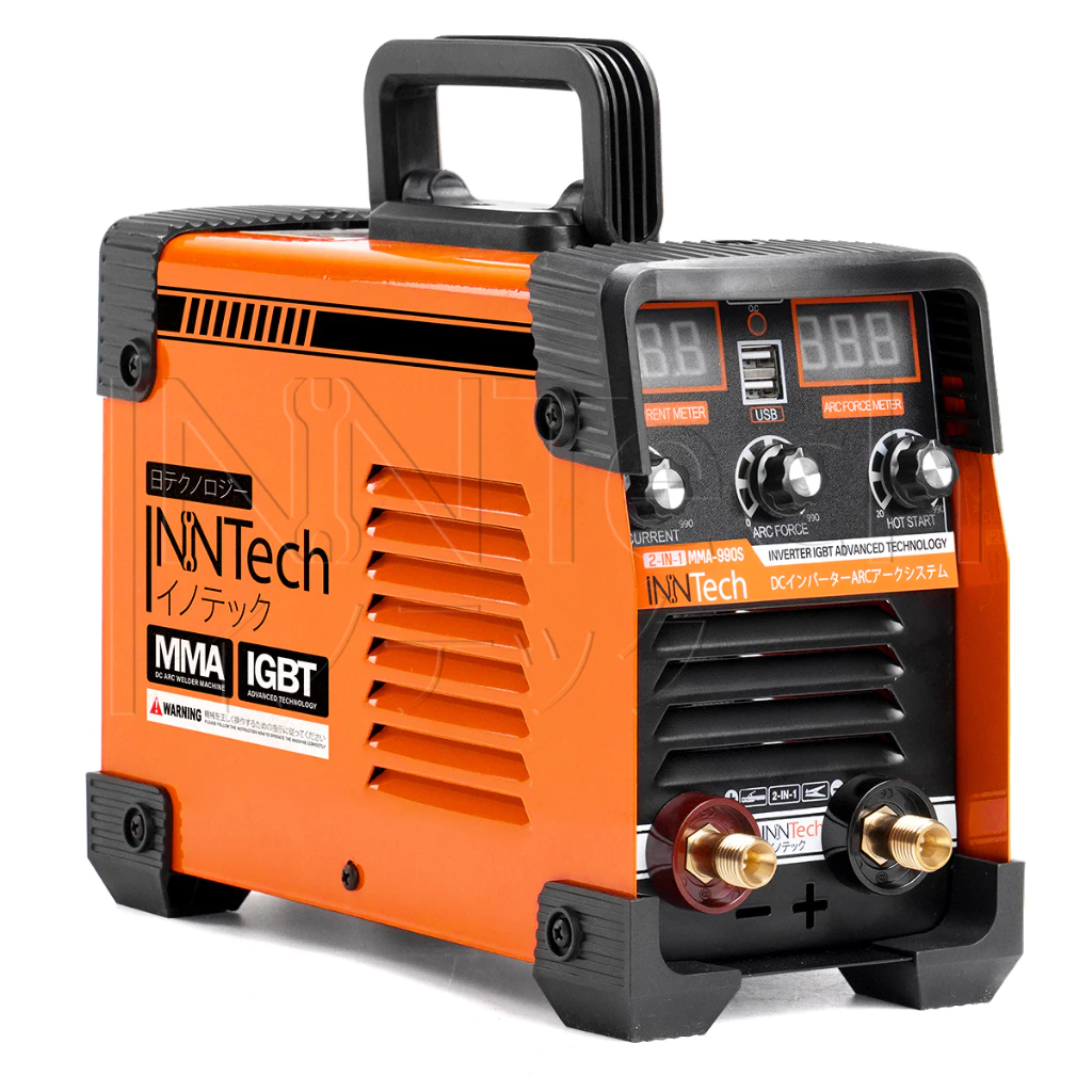 InnTech รุ่น INT-990S ตู้เชื่อม Inverter IGBT MMA-990S รุ่นใหม่ 2 USB 2 หน้าจอ 3 ปุ่ม