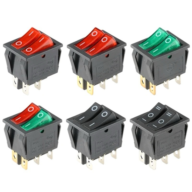 1pcs-kcd8-6pin-16a-250v-20a-125v-คู่สวิทช์-rocker-สวิทช์กันน้ำ-on-off-kcd6เรือ-power-switch