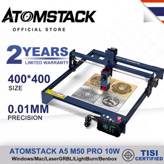 ATOMSTACK A5 M50 40W  เครื่องแกะสลัก เครื่องแกะสลักเลเซอร์  สามารถสลักพลาสติก ไม้  สแตนเลส Laser Engraver