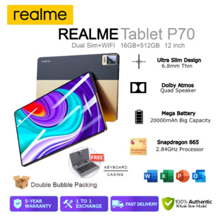 ภาพหน้าปกสินค้า🔥NEW REALME TAB🔥PCแท็บเล็ต 12 Inch Android 12 12GB RAM 512GB ROM สองซิม 4G LTE รองรับซิมการ์ดทุกเครื่อข่าย ที่เกี่ยวข้อง