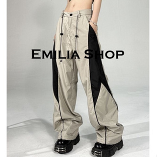 EMILIA SHOP กางเกงขายาว กางเกงเอวสูง ผู้หญิงสไตล์เกาหลี เสื้อผ้าแฟชั่นผู้หญิง y2k 2023 ใหม่ A23L0M6  0609