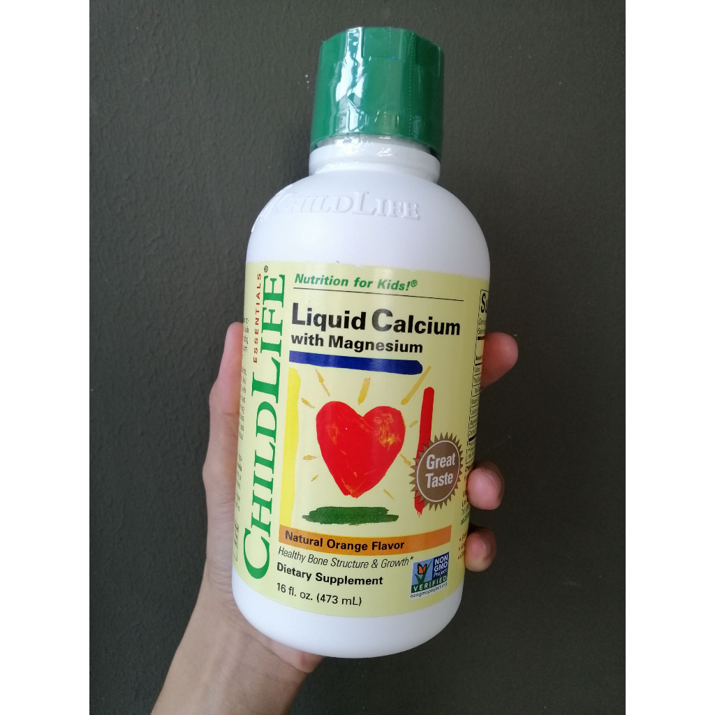 แคลเซียม-ชนิดน้ำ-childlife-essentials-liquid-calcium-magnesium-supplement-orange-16-fl-oz