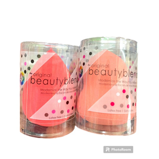 ฟองน้ำแต่งหน้า Beauty Blender ฟองน้ำไข่เกลี่ยรองพื้น ฟองน้ำแต่งหน้าทรงหยดน้ำ Original Beauty Blender Sponge คละสี คละลาย