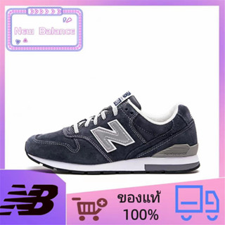 ของแท้ 100% New Balance NB 996 ระบายอากาศน้ำหนักเบาดูดซับแรงกระแทกรองเท้าวิ่งต่ำ unisex สีน้ำเงินเข้ม