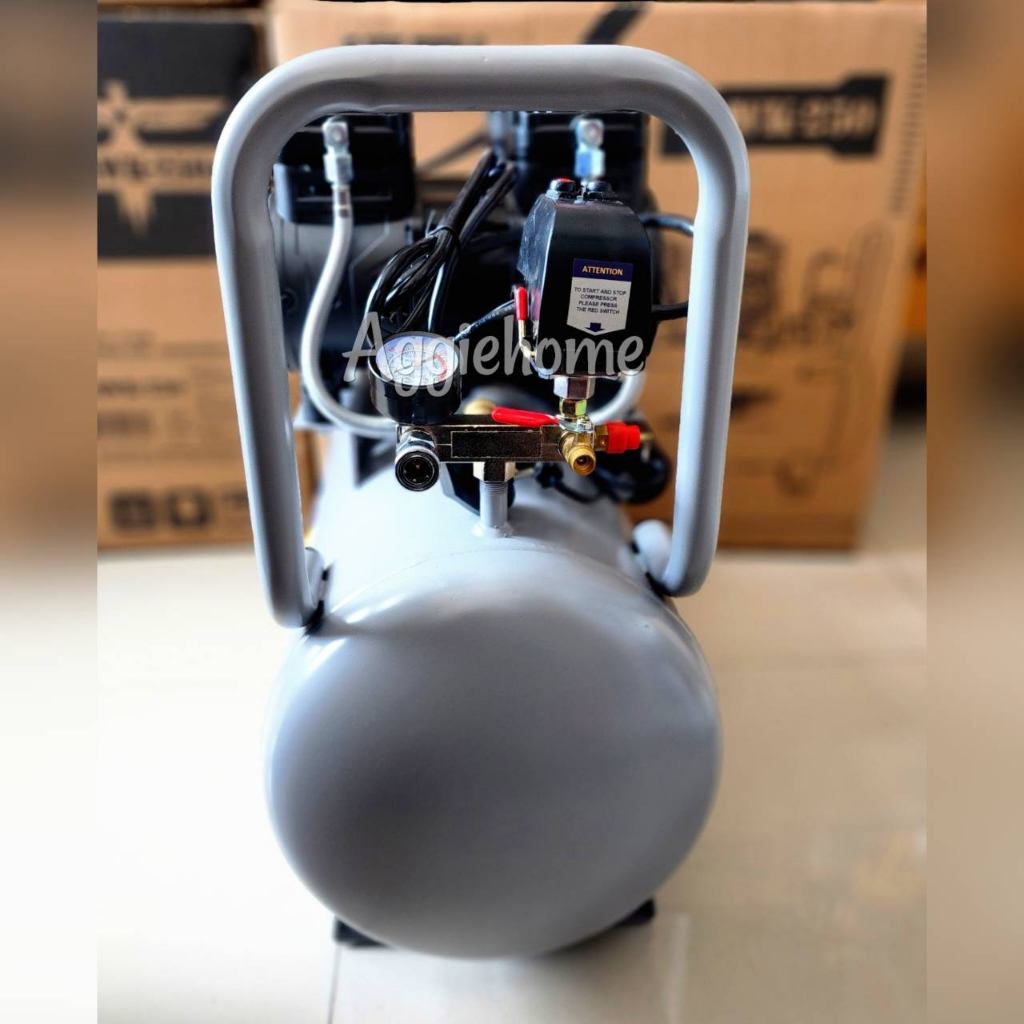 jet-ปั๊มลมไร้น้ำมัน-oil-free-รุ่น-hawk-250-220v-มอเตอร์-1450w-x2-ถัง-50-ลิตร-2850-รอบนาที-เครื่องปั๊มลม-สูบลม-ออยฟรี