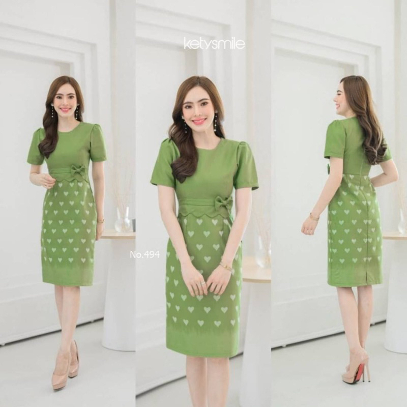 ชุดเดรส-อัดกาวเกรดพรีเมี่ยม-ชุดทำงาน