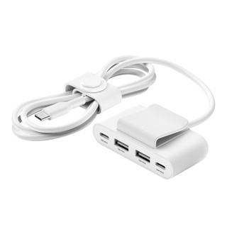 Belkin BUZ001 BoostCharge 4-Port USB Power Extender เพิ่มพอร์ตชาร์จได้อีก 4 ช่อง ทั้ง USB-C และ USB-A