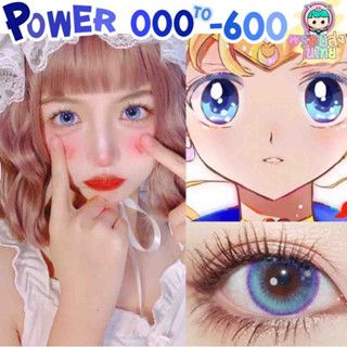 พร้อมส่งในไทย คอนแทคเลนส์ค่าสายตา สีฟ้า ค่าสายตาๅ0.00 ถึง -600