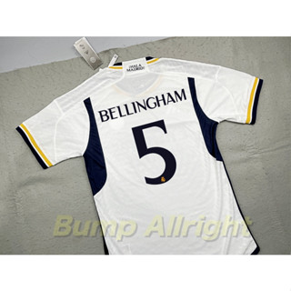 เสื้อฟุตบอลเกรดรนักเตะ Player 2023 : ทีม เรอัล มาดริด Home 2023 + 7 VINI JR. , 5 BELLINGHAM, เสื้อเปล่า !!