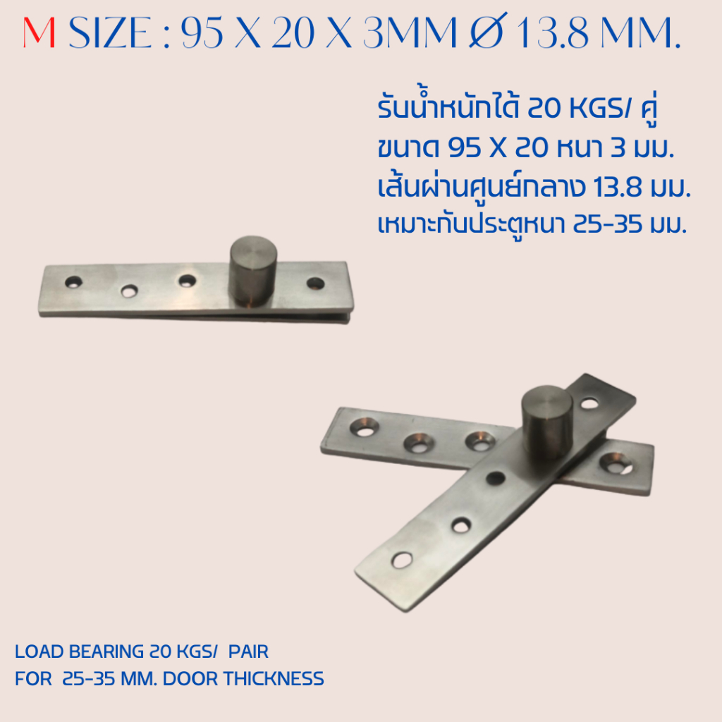 บานพับจุดหมุนสเตนเลส-แกนริม (Stainless Pivot Hinge-Eccentric Core ...