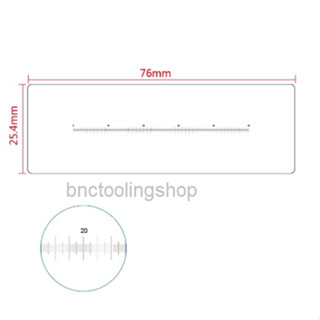 DG76 ออฟเจคทีฟ เลนส์สำหรับไมโครสโคป ขนาด 0.1 มม.,Microscope Objective lens Micrometer DIV 0.1mm,