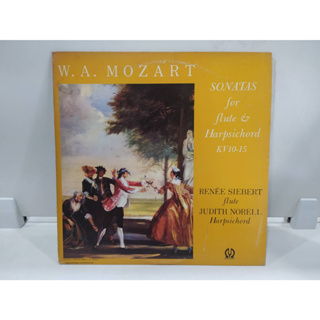 1LP Vinyl Records แผ่นเสียงไวนิล  W. A. MOZART SONATAS for flute &amp; Harpsichord KV10-15  (E2F92)