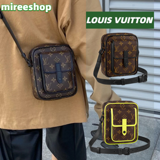 🍒หลุยส์วิตตอง Louis Vuitton กระเป๋าสตางค์แบบสะพายรุ่น CHRISTOPHER