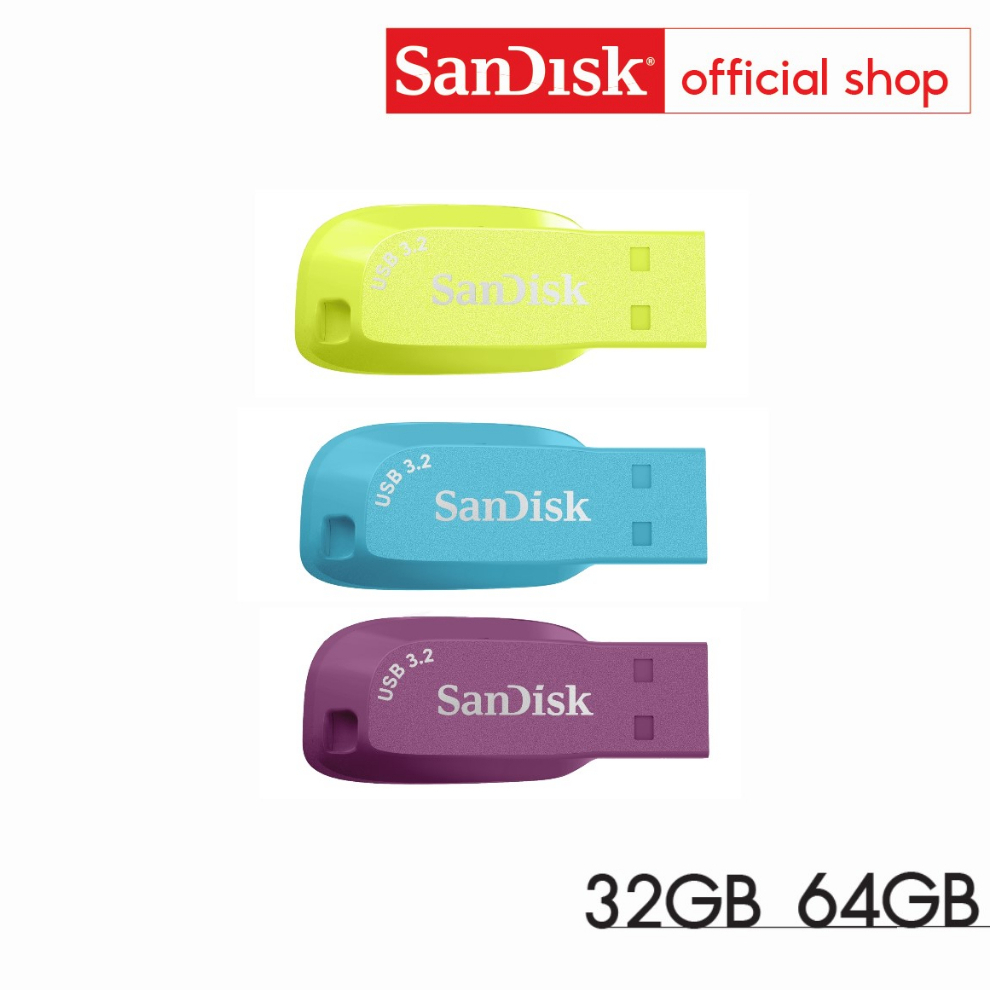 ภาพหน้าปกสินค้าSanDisk Ultra Shift USB 3.2 Gen1 Flash Drive (SDCZ410 EP BB CO) 32GB 64GB จากร้าน sandisk_thailand_officialshop บน Shopee