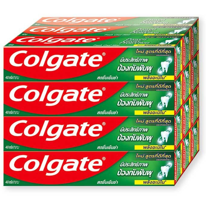 คอลเกต-ยาสีฟัน-สดชื่นเย็นซ่า-สูตรใหม่-ขนาด-40-กรัม-แพ็ค-12-กล่อง