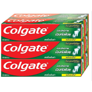คอลเกต ยาสีฟัน สดชื่นเย็นซ่า สูตรใหม่ ขนาด 150 กรัม แพ็ค 6 กล่อง