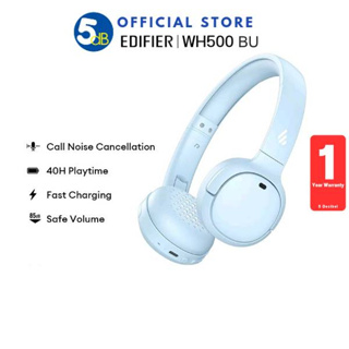 EDIFIER WH500 (Blue) Wireless On-Ear Headphones  หูฟังไร้สาย บูลทูธ  รับประกัน 1 ปี ศูนย์ไทย