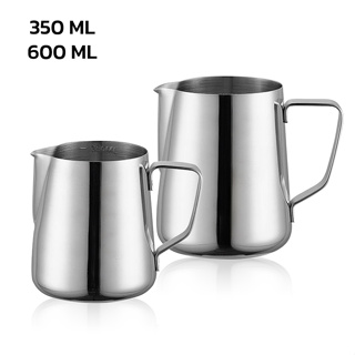 เหยือกตีฟองนม ถ้วยตีฟองนม เหยือก สแตนเลส ตีฟองนม 350ml 600ml 900ml milk Frothing Pitcher Stainless A.Selt