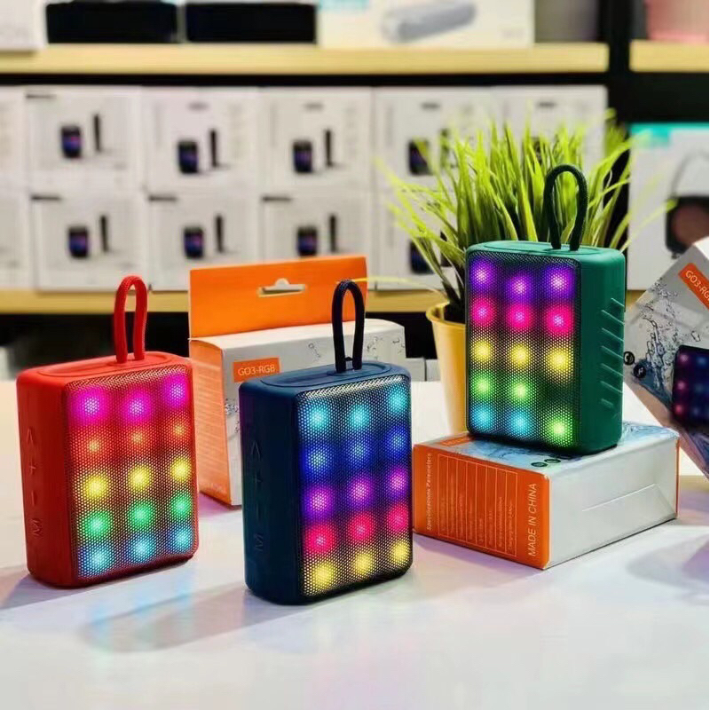 มีหลายสีให้เลือก-ลำโพงบลูทูธ-ลำโพงไร้สายแบบพกพา-wireless-bluetooth-speaker-แบบมีไฟ-มีหลายสีให้เลือก