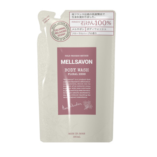 [พร้อมส่ง] Melsavon Body Wash Floral Herb Refill 380ml  เมลซาวอน บอดี้วอช ฟลอรัล เฮิร์บ รีฟิล 380 มล.