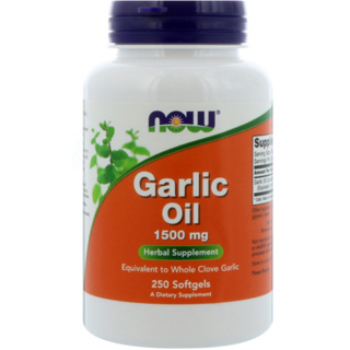 Now Foods น้ำมันกระเทียม 1500 มก. Garlic Oil, 1500 mg 100 Softgels สูตรเข้มข้น กลิ่นไม่ฉุน ทานง่าย