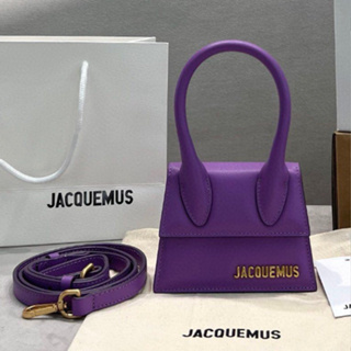 พรี​ ราคา5000 Jacquemus̶ 2102 หนังแท้ ไซส์​เล็ก mini กระเป๋าถือ กระเป๋าสะพายข้าง กระเป๋าสะพายไหล่12x8x5cm