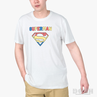 DOSH MENS T-SHIRTS SUPERMAN เสื้อยืดคอกลม แขนสั้น ผู้ชาย FSMT5210-OW