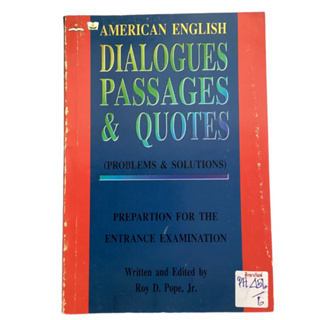 American English Dialogues passages &amp; Quotes By Roy D. Pope, Jr.