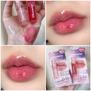 ลิปกลอส Charmiss Glitter Lip Gloss ปากฉ่ำแบบไม่ต้องพึ่งฟิลเลอร์ ทาแล้วปากอวบอิ่มมาก มีกลิตเตอร์วิ้งๆ สีปากดูน่ารัก