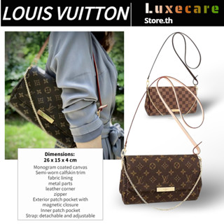 ถูกที่สุด ของแท้ 100%/Louis Vuitton กระเป๋าสะพายไหล่ Monogram Canvas และ Calfskin Trim ทรง Messenger แบบพกพา สำหรับสุภาพ