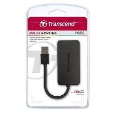 Transcend HUB2 Ultra slim and portable USB3.1 4-Port HUB (ยูเอสบีฮับ) สินค้ารับประกัน 2 ปี