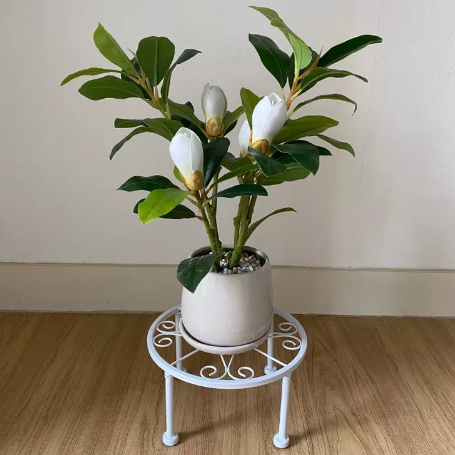 อัพเกรด Plant Rack Stand 1PCS ขาตั้งดอกไม้กลม Rustproof Iron ผู้ถือ ...
