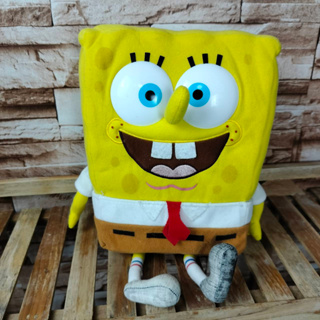 ❤️สพันจ์บ็อบ สแควร์แพ็นท์ SpongeBob SquarePants (มือสอง สภาพ 90%) ตุ๊กตา คุณภาพดี นิ่มมาก📍ถูกที่สุด!!!📍ลิขสิทธิ์แท้💯%