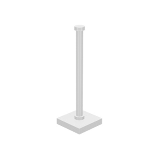 Lego part (ชิ้นส่วนเลโก้) No.30256 / 98549 Support 2 x 2 x 5 Bar on Tile Base with Solid Stud and Stop Ring