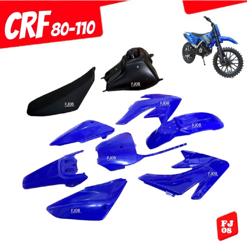 ชุดสีวิบาก-แฟริ่งวิบากพร้อมเบาะและถังน้ำมัน-crf80-crf110-ktm-klx-klx110-ttr-ksr-kx65-msx-80-125cc-วิบากแปลง-แฟริ่ง