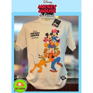 เสื้อDisney ลาย Mickey Mouse สีขาว (MK-025)