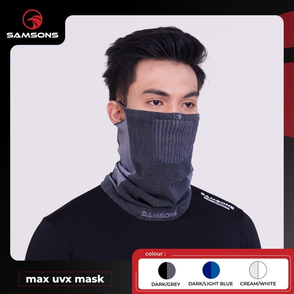 Max UVX Mask Samsons - Men's High-End Sun-Protective Sports Mask ...