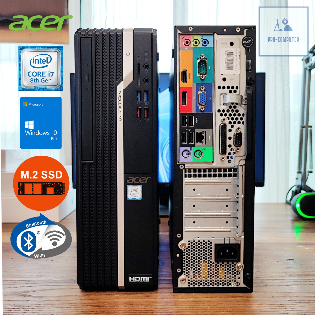 คอมพิวเตอร์ Acer Veriton X2660G - CPU Core i7-8700 Max 4.70GHz + M.2 ...
