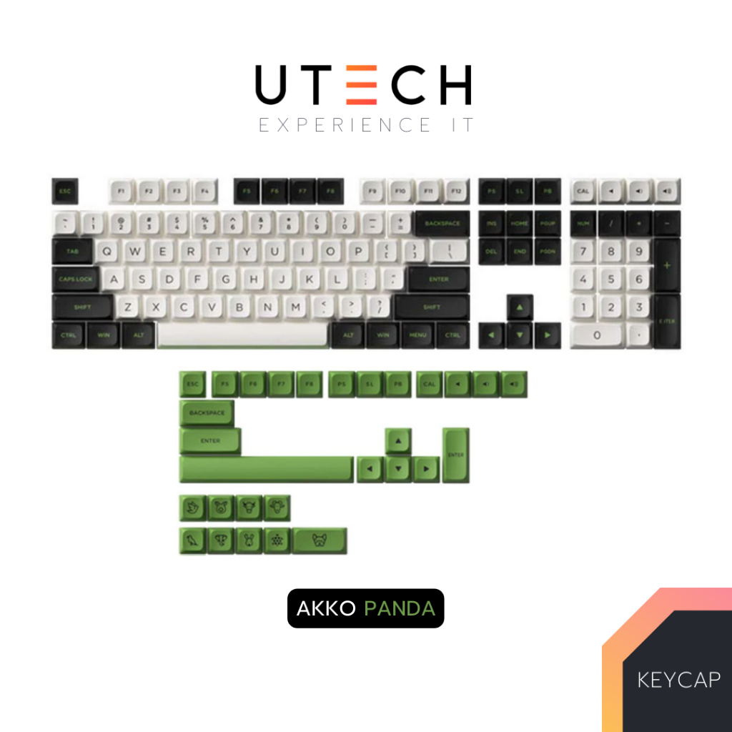 Cat Keycaps Akko PBT Keycaps Set - Dim Sum Bear Theme, 122 Keys OEM ...